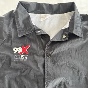 Vtg 93X Radio Station Concert Crew Jacket Windbreaker Men Sz XL Tour 1999-2000